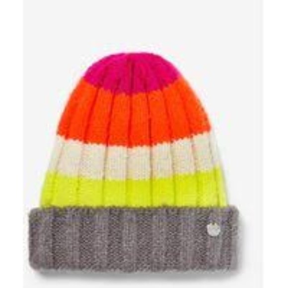 Express Striped Ribbed Beanie Brand New! - Picture 1 of 1
